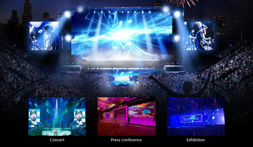 P2.9 Full Color Portable Outdoor Rental RGB LED Display for Stage Background Performance Waterproof Video Wall Screen