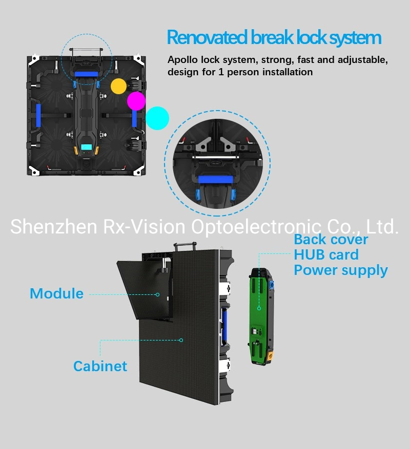 High Image Quality Indoor Rental Curved LED Display/Screen P3.91