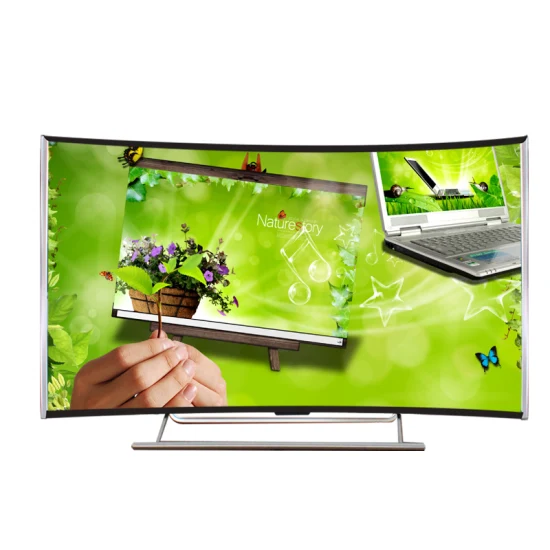 49/50/55/60/65 인치 곡선 유리 안드로이드 스마트 TV LED 4K TV 스마트 텔레비전 곡선 LED TV 화면